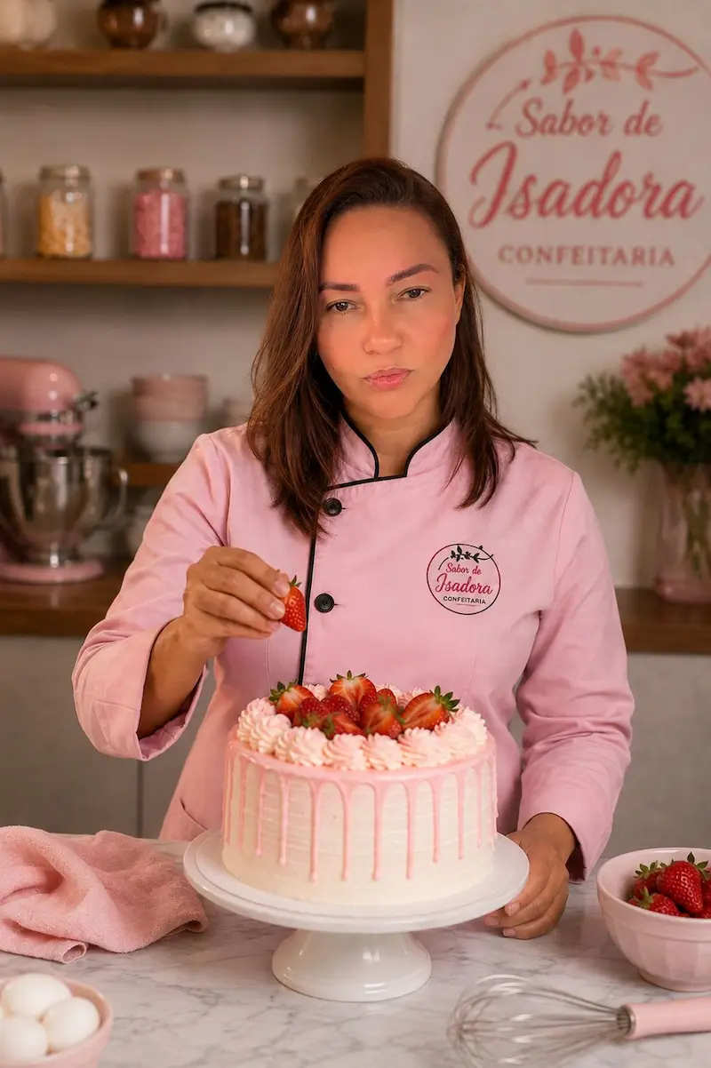 Franciele Prado, proprietária da Sabor de Isadora